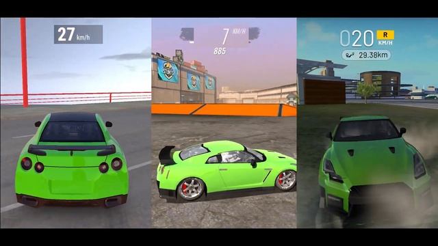 Nissan GTR Top Speed- Extreme Car Driving Simulator VS Real Driving Simulator vs Car Stunt Races смотреть онлайн