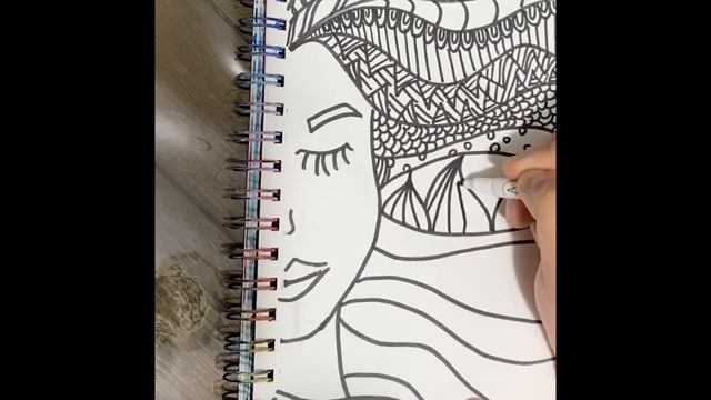 How to easily sketch new creative-funny patterns#backwithsketching #tagagirlwithbeautifulhair смотреть онлайн