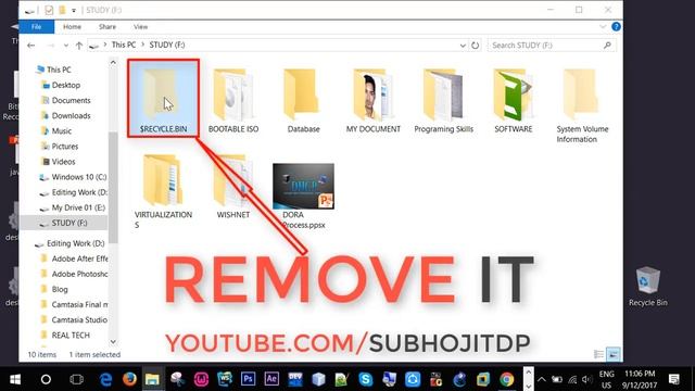 The Recycle Bin on E is Corrupted | Do you want to empty the recycle bin for this drive - Solved смотреть онлайн