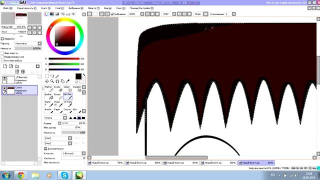 Paint tool sai (как пользоваться) смотреть онлайн