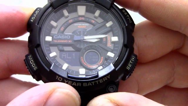 Часы Casio Illuminator AEQ-110W-3A - Инструкция, как настроить от PresidentWatches.Ru смотреть онлайн
