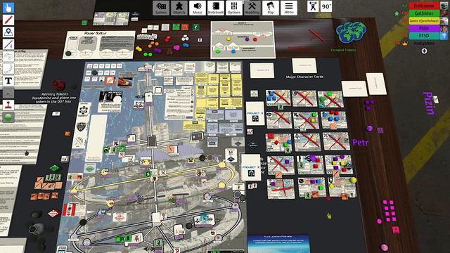 Stationfall playtest - Cosmic flying circus (5 players), TTS смотреть онлайн