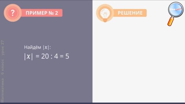 Математика 6 класс (Урок№27 - Частное целых чисел. Часть 1.) смотреть онлайн