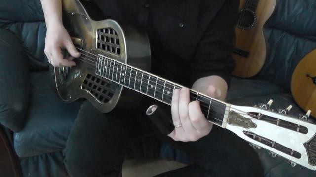 Resonator guitar slide blues - Tricone Style 1 смотреть онлайн