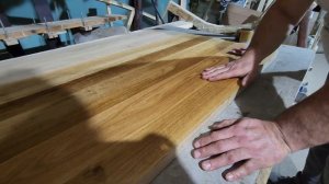 Стол из дуба в стиле лофт. Покрытие столешницы  маслом.