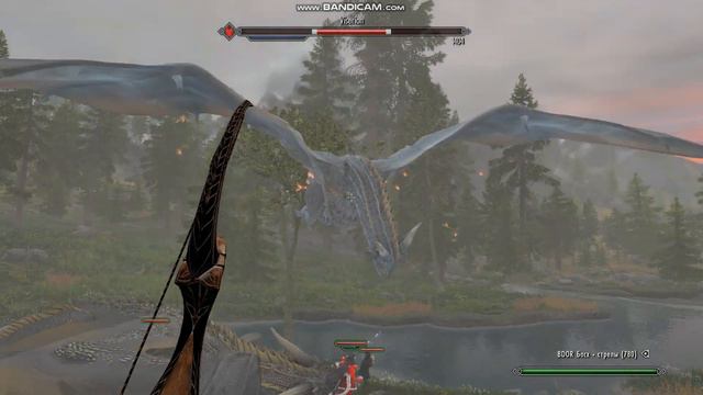 SkyrimSE бой с драконами из игры престолов смотреть онлайн