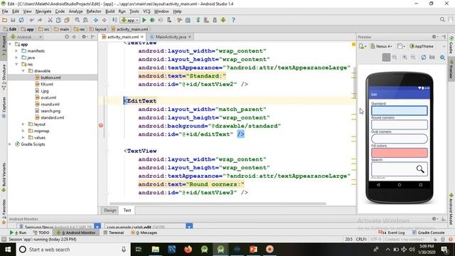 Edit text in android studio (Tamil) Part - I смотреть онлайн