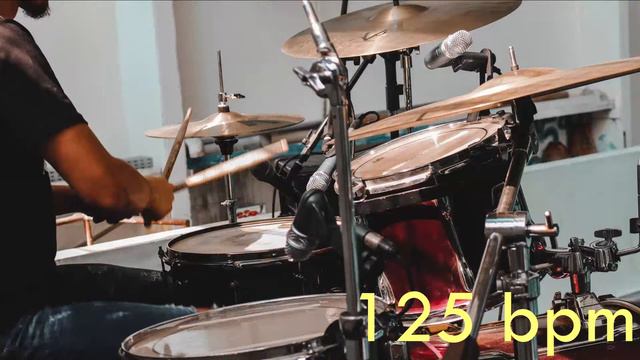 125 Bpm Drum Track Batería - Funk Beat Sixteenth Note Groove