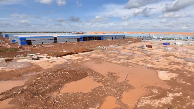 Масштабная стройка парковки в таймлапс в ОЭЗ .Таймлапс камера 4K+, 4G/LTE смотреть онлайн