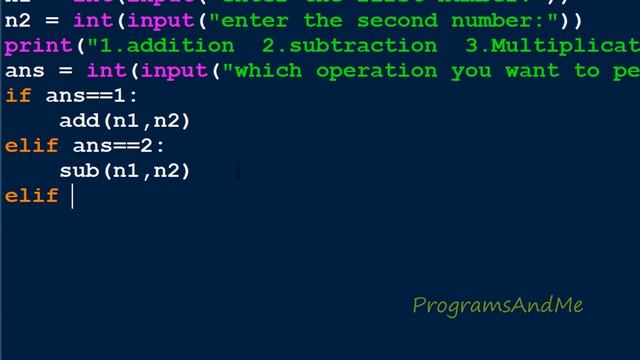 Python Program To Display Simple Calculator смотреть онлайн