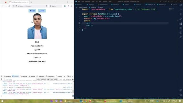 Load Dynamic Data From Json File смотреть онлайн
