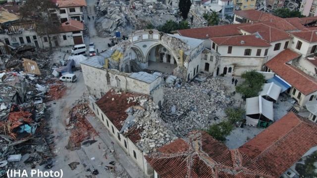 Habib-i Neccar Mosque, one of the first mosques in Anatolia, was destroyed in the earthquake смотреть онлайн