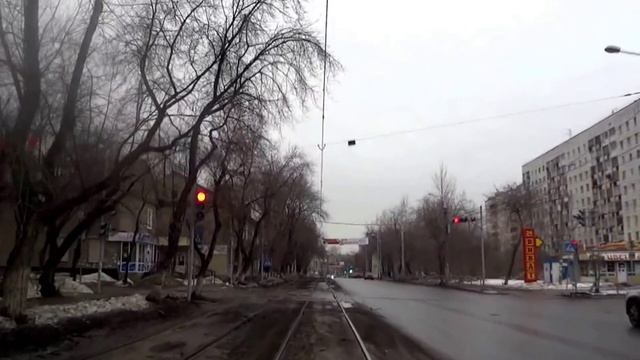 Пермь. Трамвай. 5 маршрут. 1 часть. Пермь II - Драмтеатр - Центральный рынок - АО “Инкар“. смотреть онлайн
