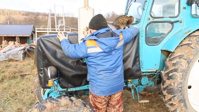 Утеплитель капота для Т-40. смотреть онлайн