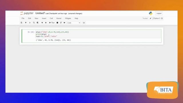 Python Tuple | Data Types | Python Tutorial for Beginners | Tuple Data Type | Creating Tuple | BITA смотреть онлайн