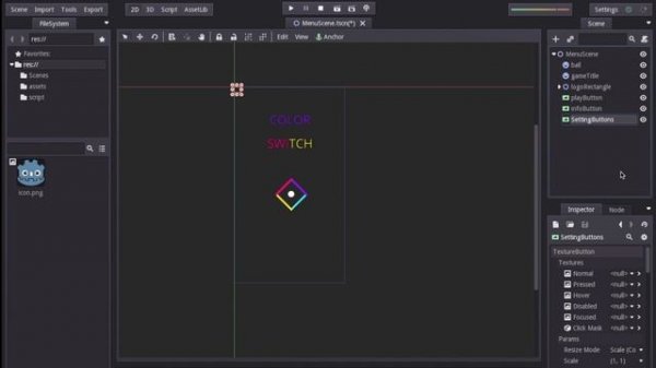 Godot Engine tutorial: Creating Mobile Game Menu