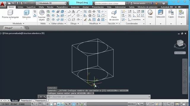 Tutoriales de AutoCAD 2014 en 3D - Control del SCP смотреть онлайн