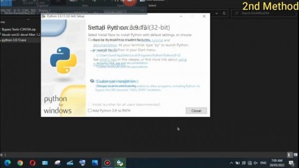 Python Unspecified Error | 0x80072ee7 Unspecified Error Python