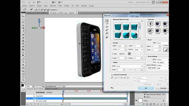 Photoshop cs5 Tutorial convertir imagen 2d a 3d смотреть онлайн