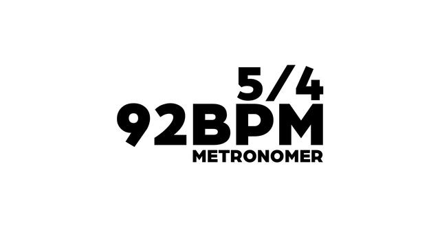 92 BPM Metronome 5/4 смотреть онлайн
