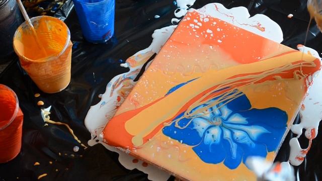 Как не бояться переделать Акриловую заливку. Fluid Art. смотреть онлайн