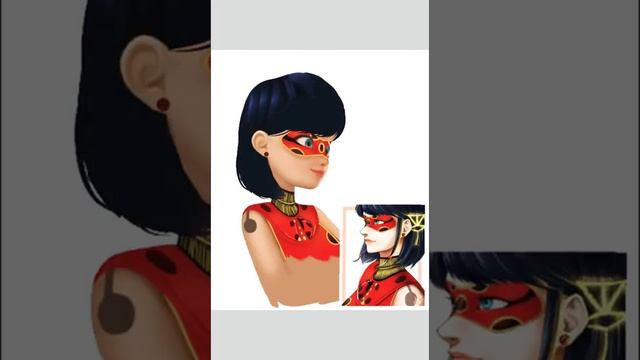 Маринетт в виде прошлой ЛедиБаг (ФОТОШОП ПО АРТУ)