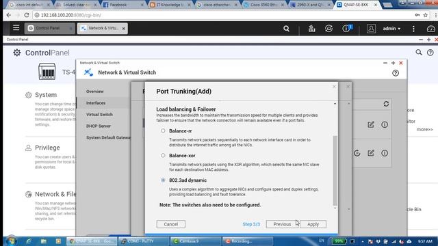 Set Port Trunking LACP (802.3ad) on QNAP смотреть онлайн