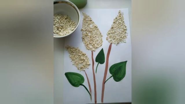 Аппликация крупами. Сирень смотреть онлайн