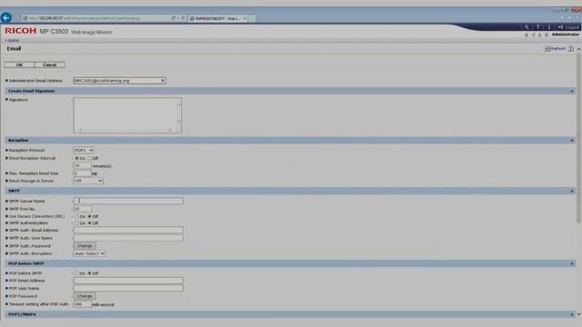 Ricoh Customer Support - How to configure Scan to Email смотреть онлайн