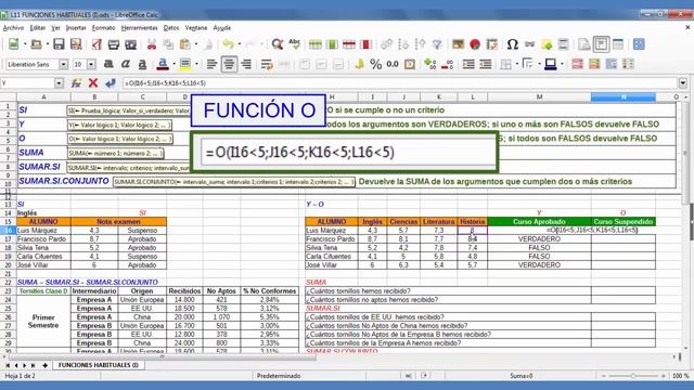 Tutorial LibreOffice Calc - 11/34 Funciones (I): SI - Y - O - SUMA - SUMAR.SI - SUMAR.SI.CONJUNTO. смотреть онлайн