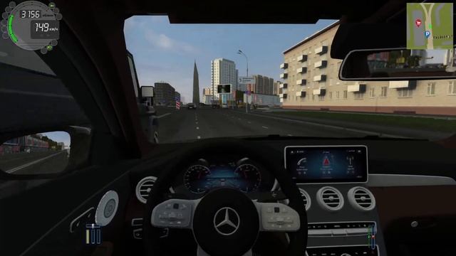 Угробил машину? Хасаним на Mersedes C300 | City car driving смотреть онлайн
