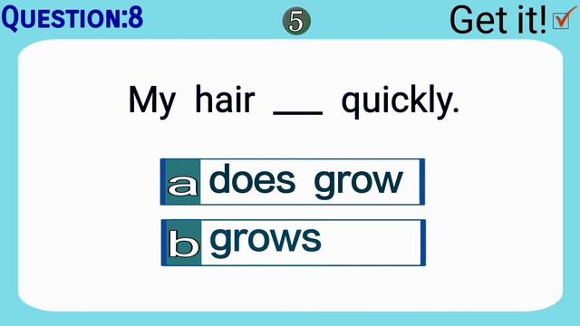 Present Simple | Grammar test смотреть онлайн