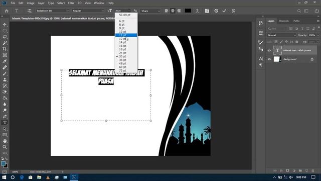 CARA MEMASUKAN TEKS DI PHOTOSHOP | Tutorial смотреть онлайн