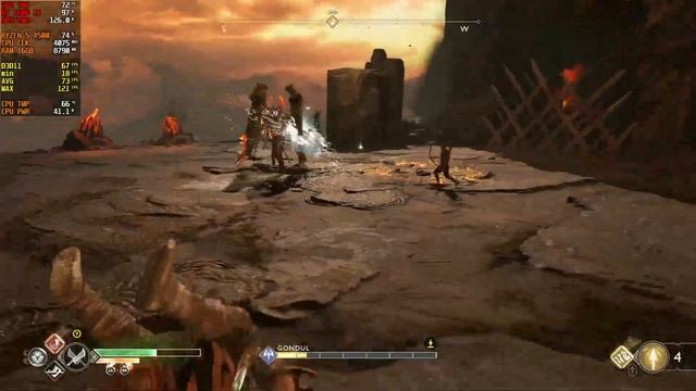 God of war - Ryzen 5 4500 - Rx 5600 xt 6gb смотреть онлайн