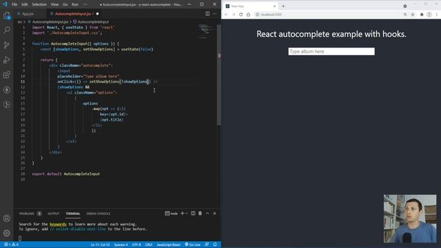 [ REACT JS ] Autocomplete input смотреть онлайн