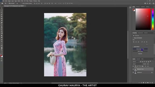How To Remove Background In Just One Click | Photoshop Trick | No Plugin Required