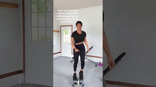 Mini Stepper Side-to-side Core, Thighs, Glutes, And Calves.