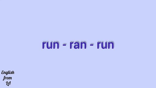 3 формы глагола RUN (БЕЖАТЬ) // irregular verb смотреть онлайн