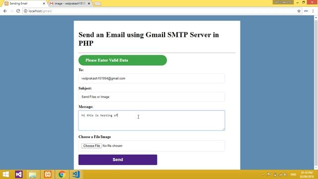 How to Send Email with Attachment in PHP (File and Image) - Part - 3 смотреть онлайн