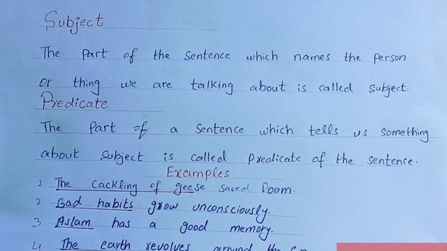 Parts of Sentence || Subject and Predicate (مبتدا اور خبر ) || Learner's Group || Tajammul Hussain смотреть онлайн