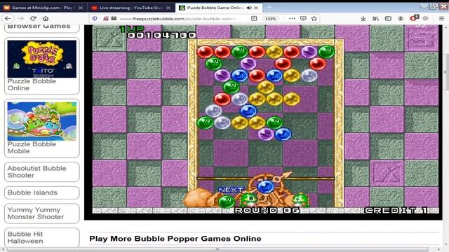 Puzzle Bobble Game Online смотреть онлайн