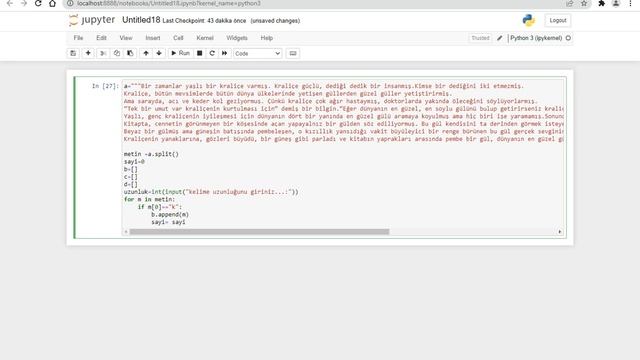 CEYLAN TAŞ 9/C PYTHON KOD ÇALIŞMASI 2 смотреть онлайн