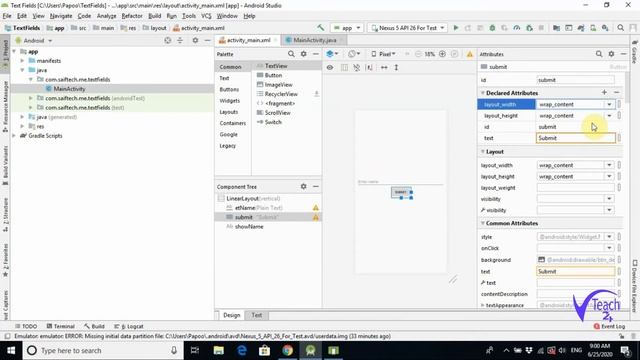 How to use TextFields, EditText | Android application development Urdu/Hindi | VTeach24 смотреть онлайн