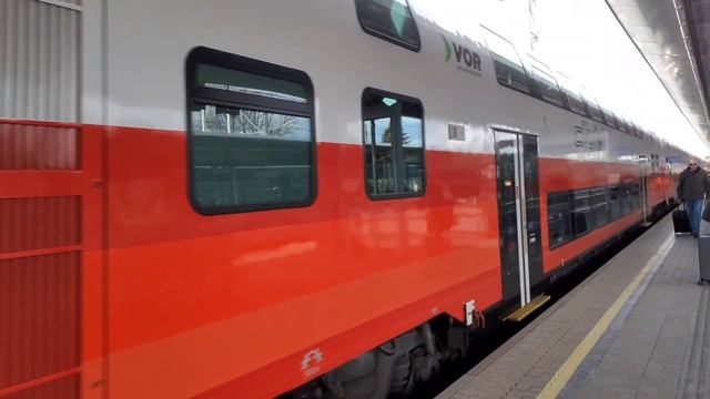 REX1 Ausfahrt Wien Meidling Philadelphiabrücke (Cityjet DoSto Doppelstockwagen) смотреть онлайн