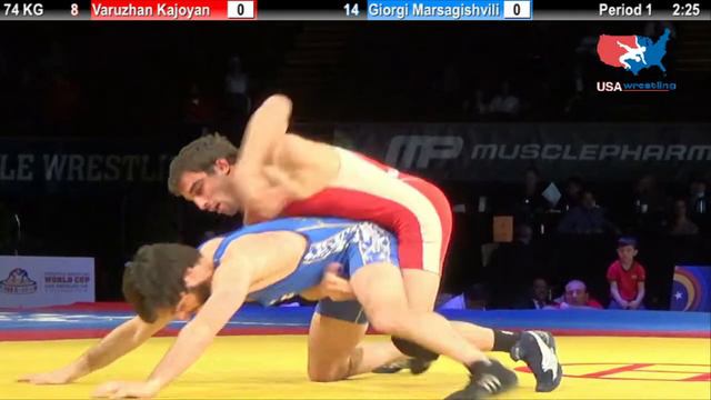 9TH PLACE: 74 KG Varuzhan Kajoyan Armenia vs Giorgi Martsagishvili Georgia смотреть онлайн