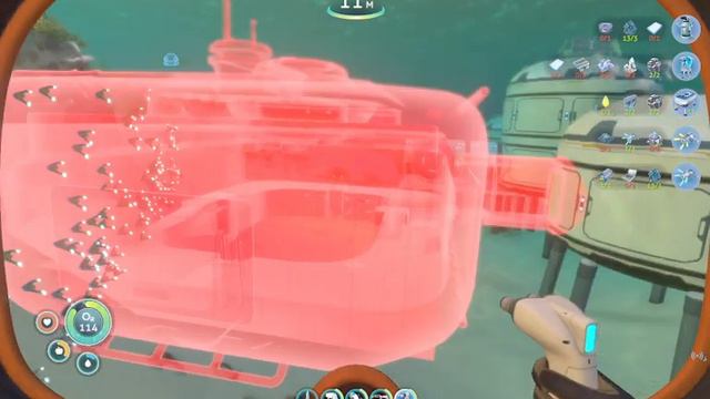 4 Subnautica (Субнатика) осмотр авроры с инструментом, победа над червями смотреть онлайн