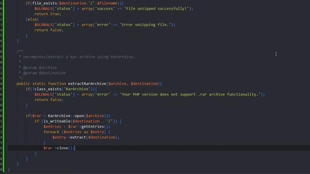 Extract ZIP File using PHP смотреть онлайн