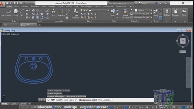 Como copiar o objeto no Autocad - Ferramenta Copy смотреть онлайн