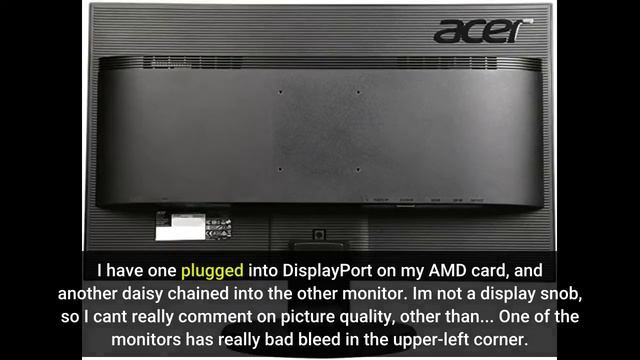 User Review: Acer UM.HX2AA.D03 27" Widescreen LCD 2560x1440 1k:1 K272hul (No Suggestions) DVI 4... смотреть онлайн