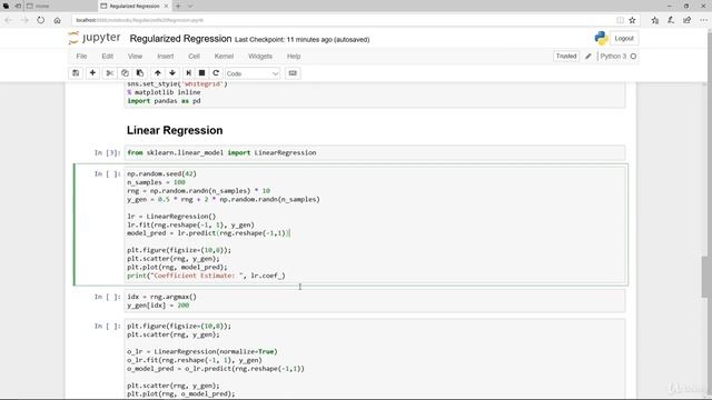 19 Machine learning in python || Regularised Method for Regression смотреть онлайн